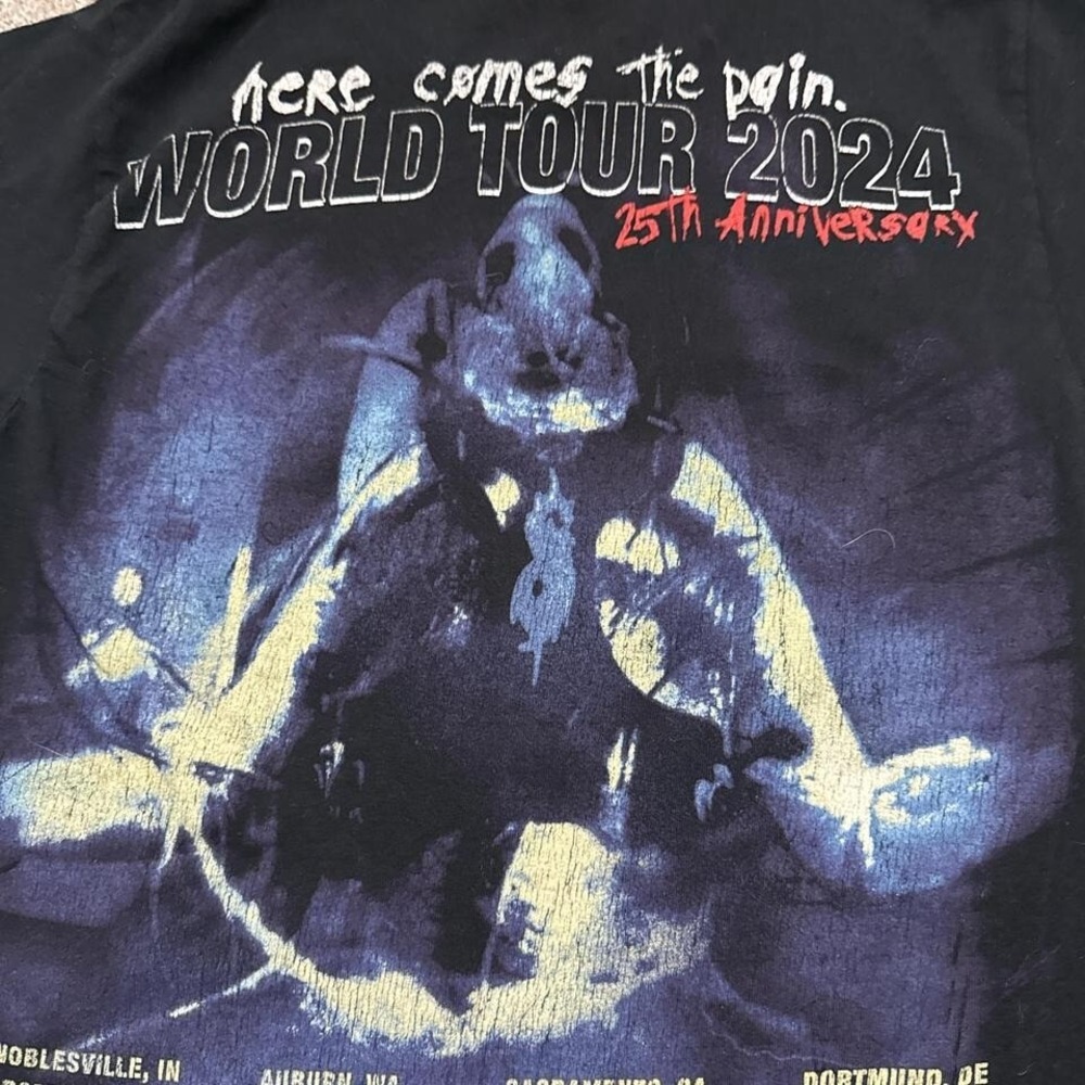 Slipknot 25th Anniversary World Tour T-Shirt Band Tee Metal Concert Merch - Picture 3 of 8